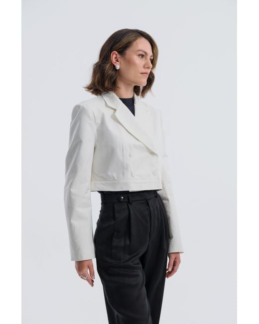 Baltér White Pantelleria Lait Blazer