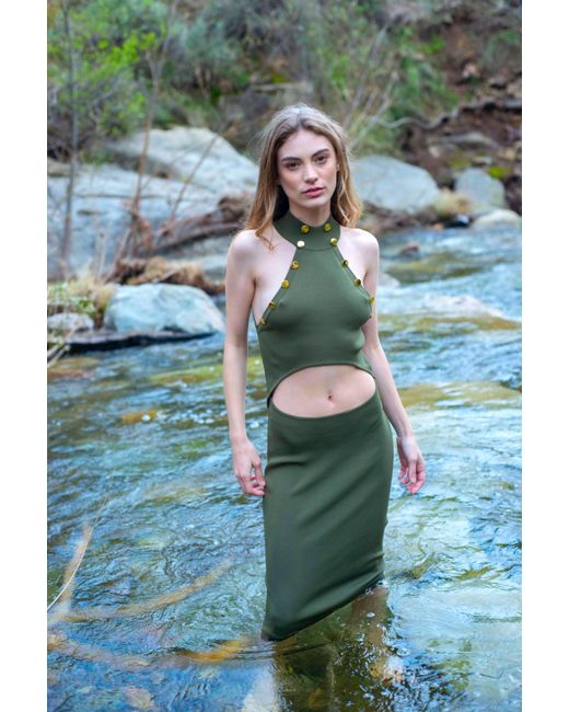Catnip and Seaweed Green The Dryad Midi Dress