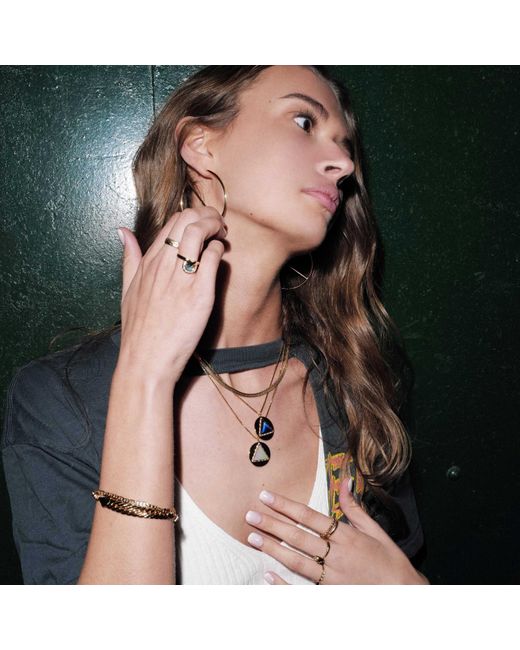 Glamrocks Jewelry Metallic Hey You Necklace, Mirror