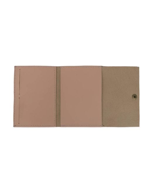 VIDA VIDA Brown Vida Blush Leather Passport Holder