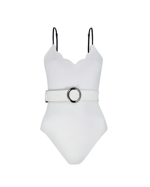 Sea_Washed White Mila Swimsuit, Reversible