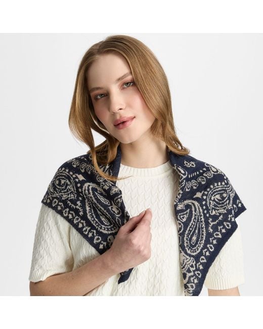 Mohair&Angora Blue Mohair Pera Foulard