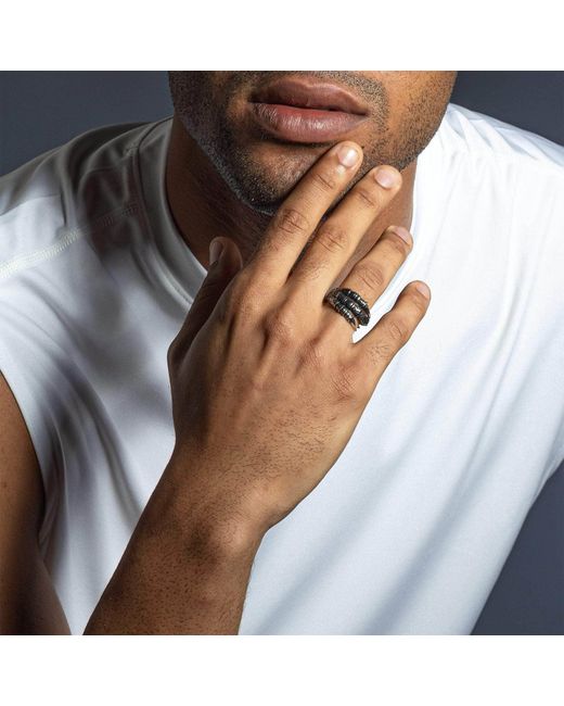 German Kabirski Metallic Phalanx Rugged Ring for men