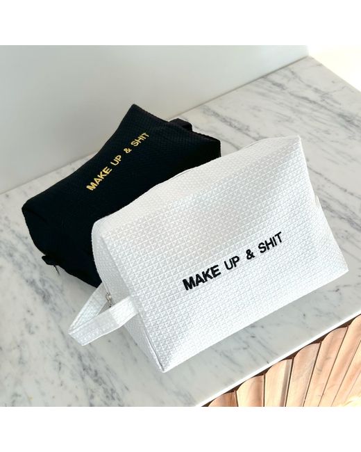 Lilly Loves Metallic Embroidered Make Up & Shit Washbag
