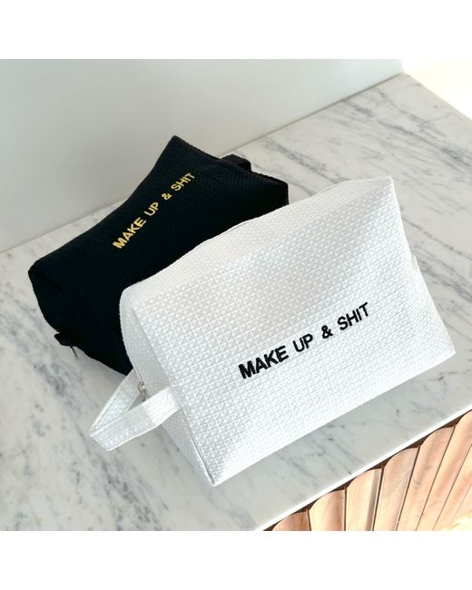 Lilly Loves Metallic Embroidered Make Up & Shit Washbag