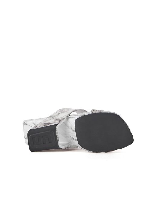 United Nude White Loop Toe Hi