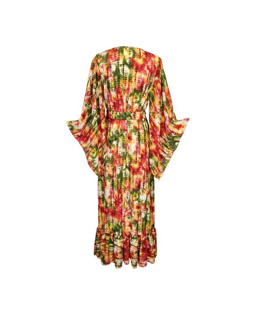 Jennafer Grace Metallic Janys Scarf Sleeve Kimono
