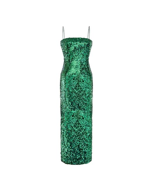 Sanctumum Green Alba Cocktail Party Dress Midi