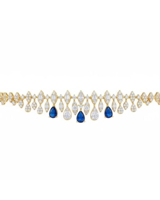 Latelita London Metallic Duchess Sapphire Tennis Bracelet