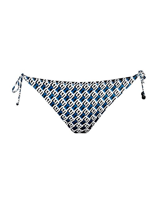 Kikki-G Swimwear Blue Josie Bikini Kg Logo Print Bottom