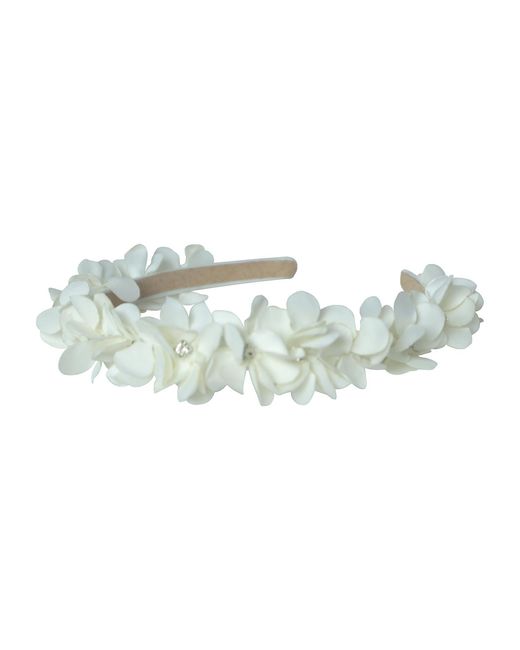 2KStyle Green Neutrals Peony Three-Dimensional Floral Hand-Embellished Satin Headband