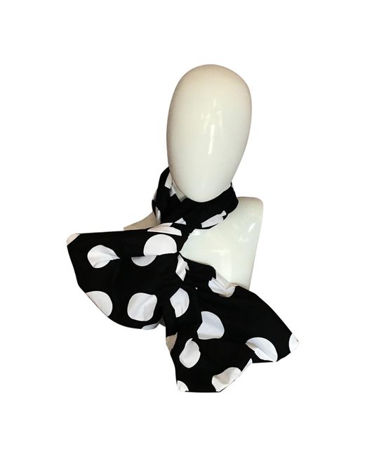 Romer Millinery Black Twisturban Turban With Big Dots On