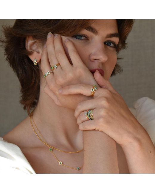 GEM BAZAAR Yellow Fleury Huggie Hoops
