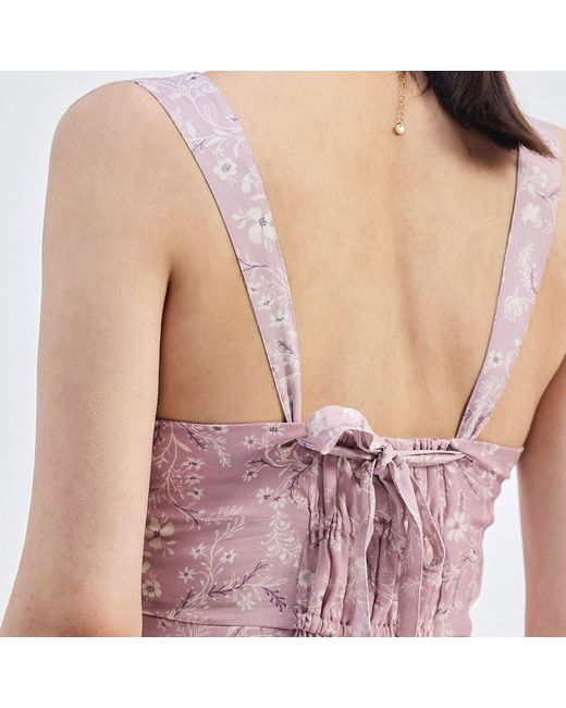 REISTOR Pink Perfect Floral Maxi With Tapered Straps