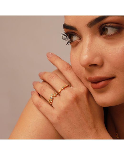 GEM BAZAAR Yellow Hoop Hoop Ring