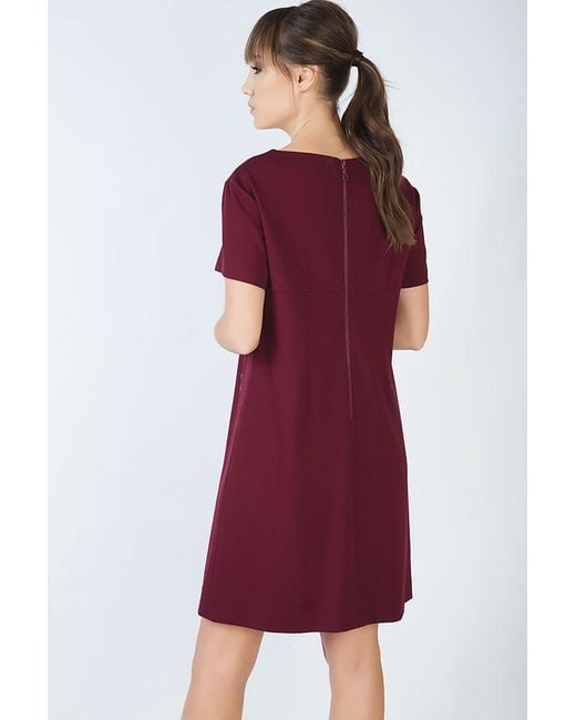Conquista Red Burgundy Sack Dress