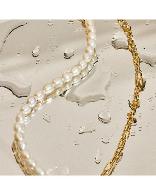 Lait & Lune Metallic Sonette Pearl Necklace