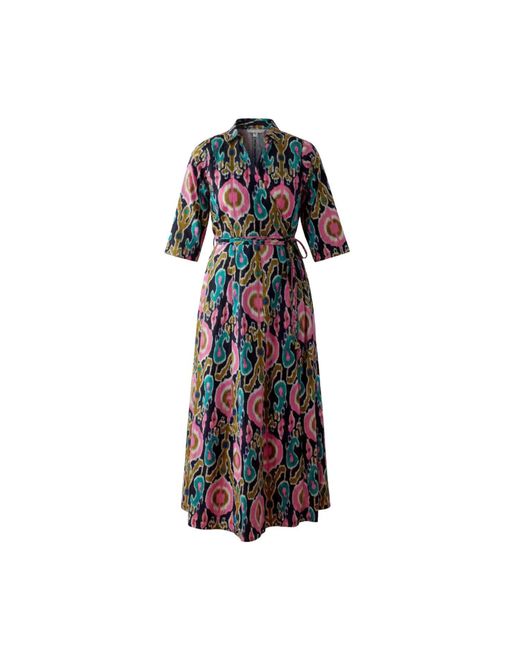Charkha & Loom Black Casablanca Muse – Hand Block Printed Cotton Wrap Dress