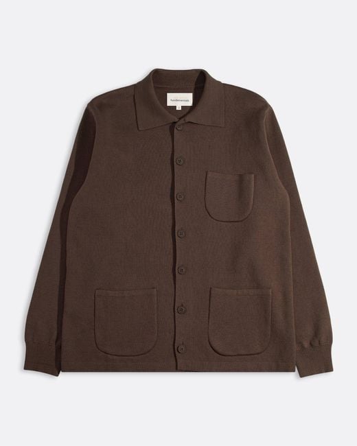 Far Afield Brown Station Cardigan for men
