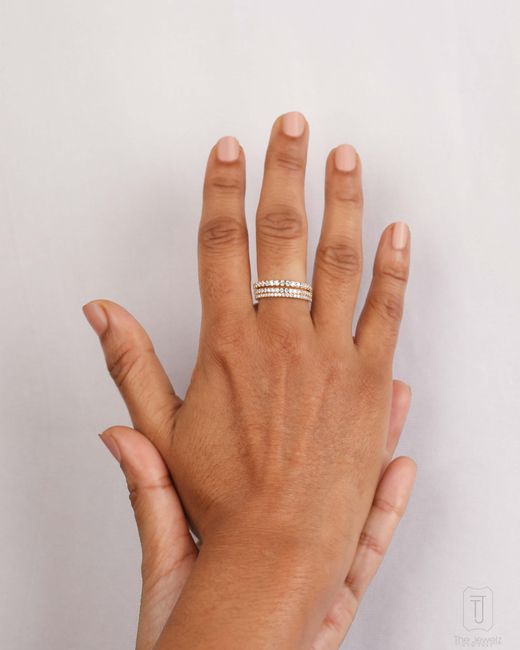 The Jewelz White Stellar Line Petite Eternity Ring