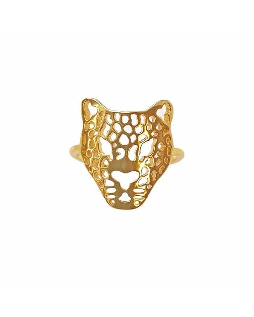 Smilla Brav Metallic Ring Panther