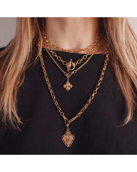 IN CAUDA VENENUM Metallic Fortune Necklace