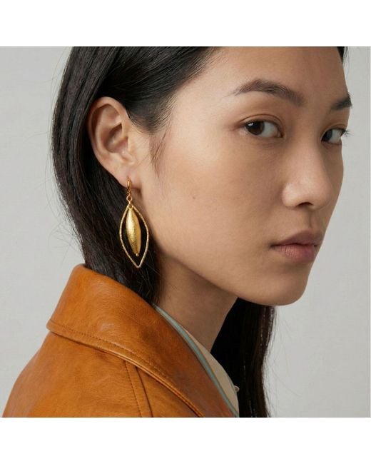 Jaredjamin Metallic Zeppelin Haley Leverback Earrings Small