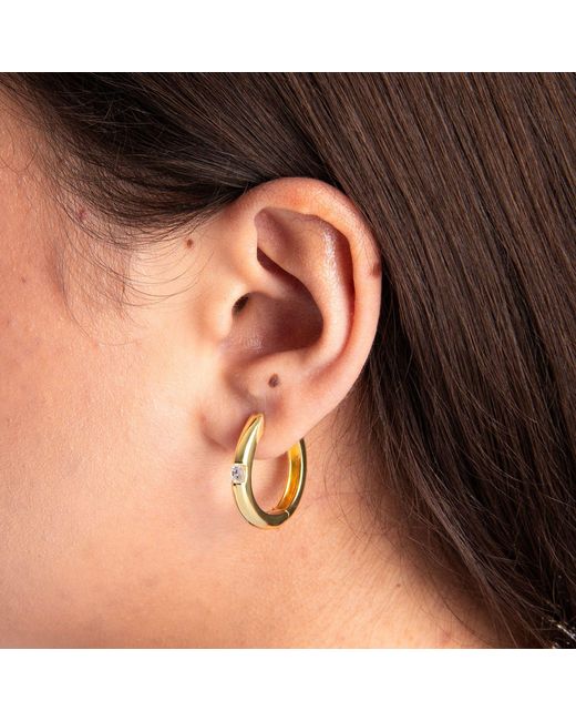 Belinda Jewelz Metallic Classic Luxe Claire Hoops