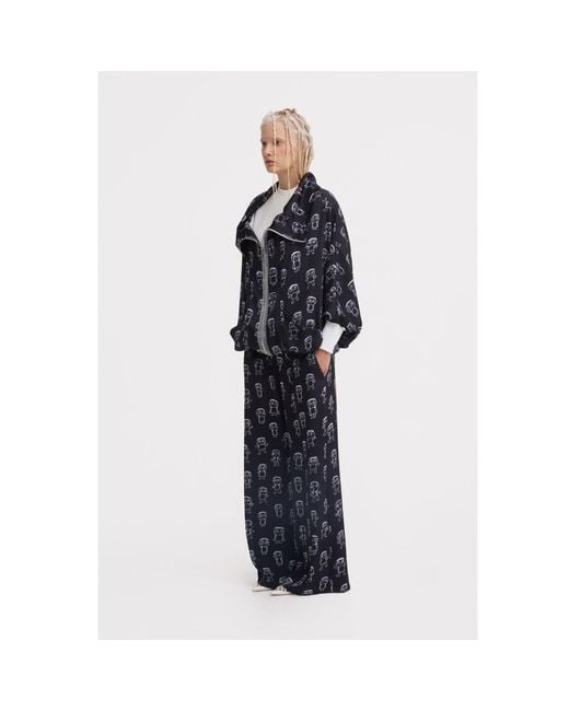 Julia Allert Black Art Print Bomber Jacket –