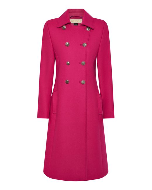 Guinea London Pink Wool Coat
