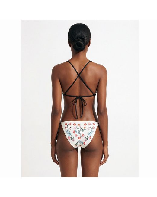 Jessie Zhao New York Pink Wild Rose Reversible Tie Side Bottom