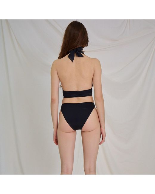 Aulala Paris Blue The Wrap-Around Wonder Halter Neck One Piece Swimsuit