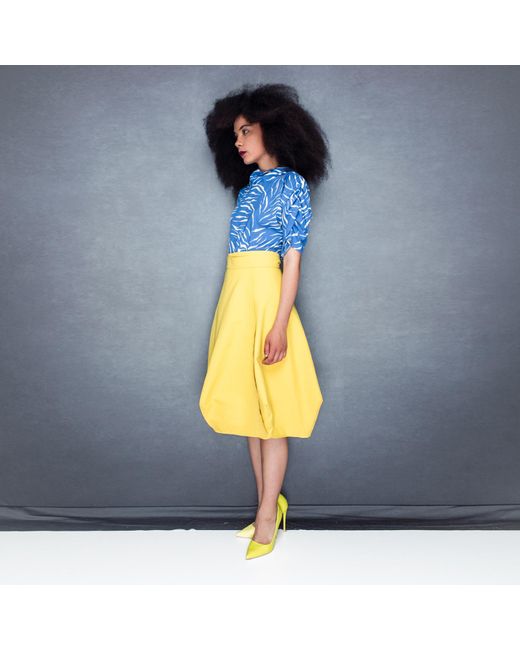 Bianca Popp Yellow Wrapped Skirt