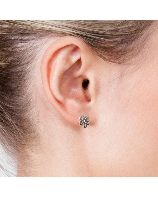 Lucy Quartermaine Metallic Open Splash Studs