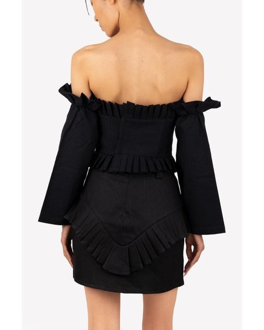 GUILLAUME ALEXANDRE Blue Charlotte Corset