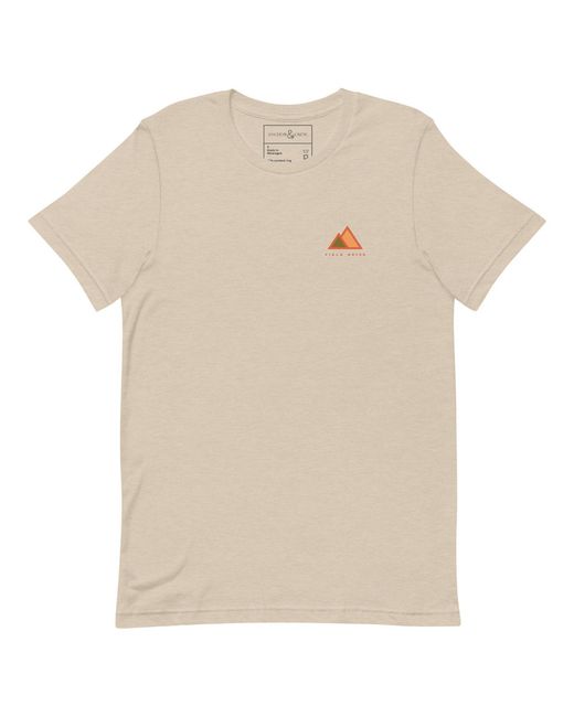 Anchor and Crew Natural Neutrals Desert Dust Two Field Notes Organic Cotton T-Shirt for men