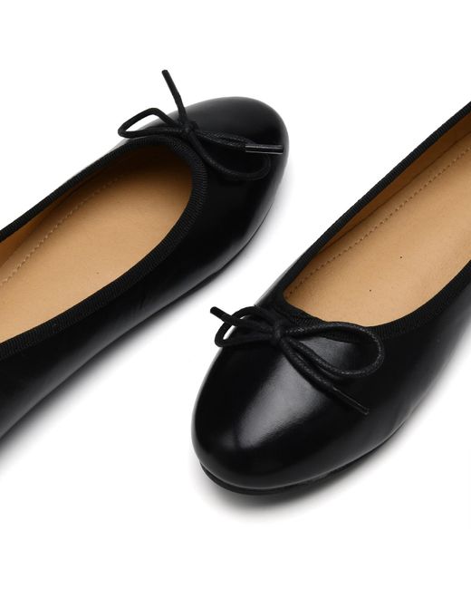 French Sole Black Amelie Leather