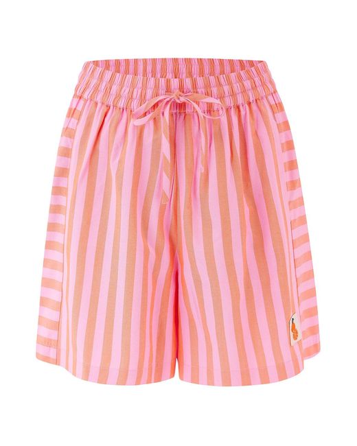 Sugarhill Pink Eliza Shorts, Tropical Crush Stripe
