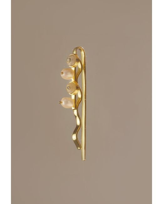 Lavani Jewels Metallic Galatea Hairpin With Moonstone