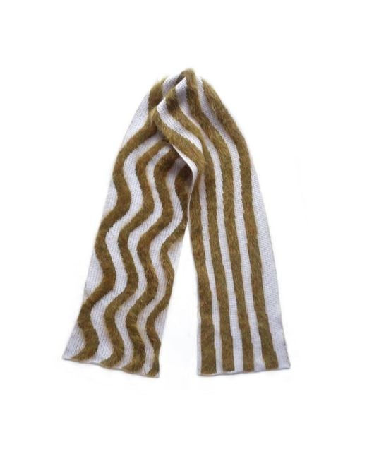 Ccy Currency Multicolor Striped Scarf