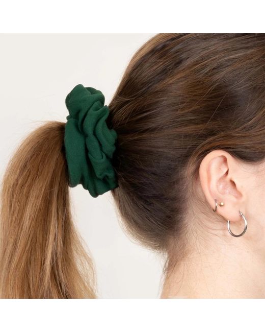 The New Orchard Green Upcycled Vegan Scrunchie