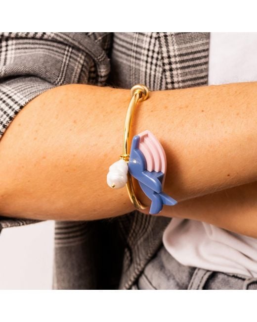 Gissa Bicalho Blue Handmade Bracelet Whale Hortensia