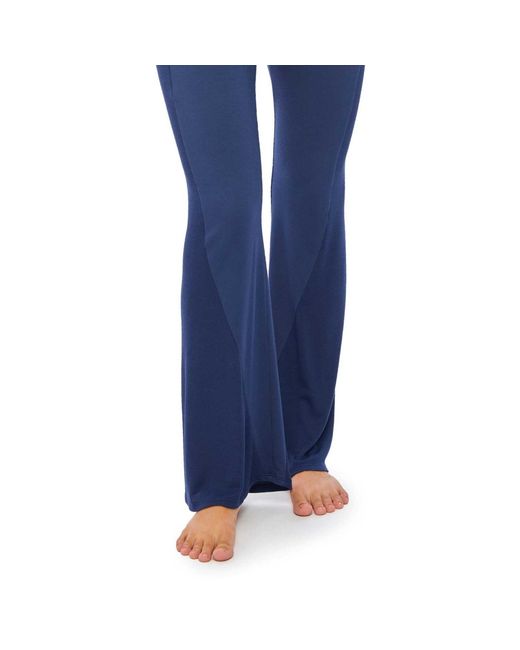 JJwinks Blue Happy Hour Wide Leg Lounge Pants, Petite Length
