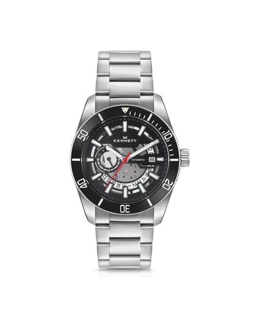Kennett Watches & Accessories Metallic Viktor Automatic Watch Solid Stainless Steel Bracelet for men