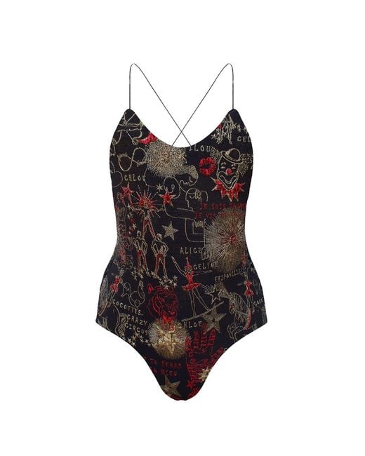 GeeGee Collection Black Circus Swimsuit
