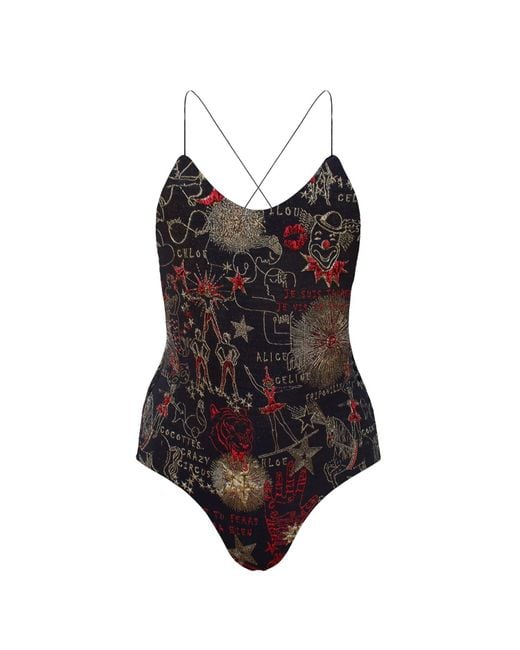 GeeGee Collection Black Circus Swimsuit