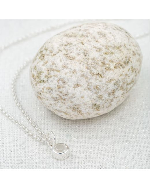 Lily Charmed Metallic Sterling June Birthstone Charm Necklace