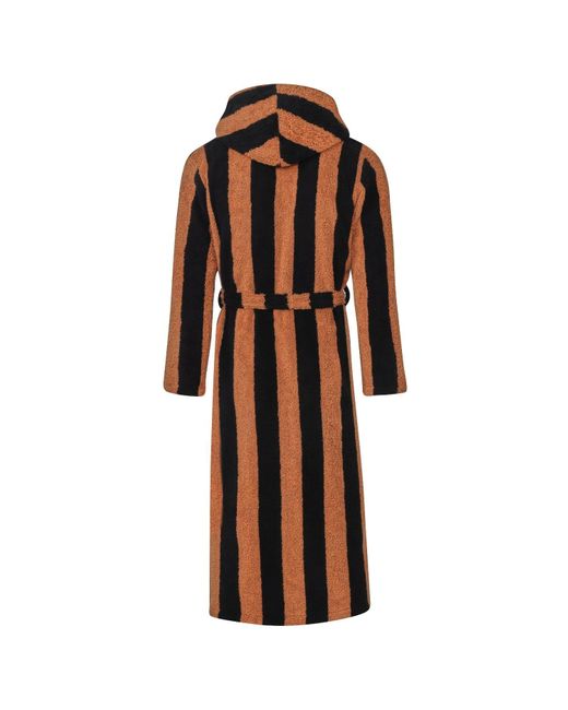 Bown of London Brown Hooded Long Dressing Gown