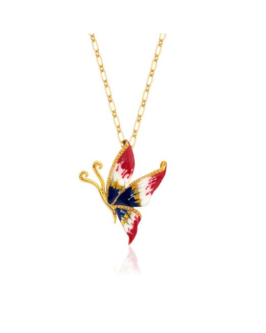 Milou Jewelry Multicolor Butterfly Necklace