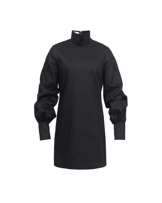 Van Brussel Blue Ember Bell Sleeve Dress